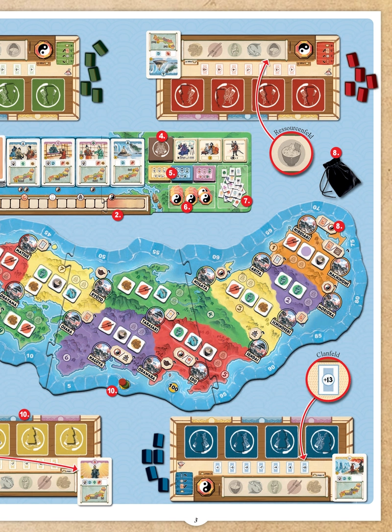 Ronin - Strategie- und Abenteuerbrettspiel für 2-5 Personen ab 12 Jahren