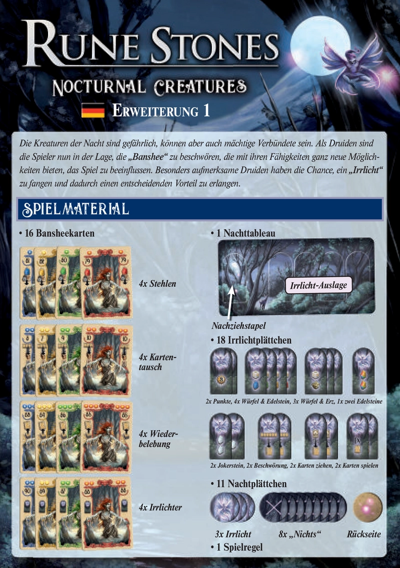 Rune Stones: Erweiterung 1 - Nocturnal Creatures