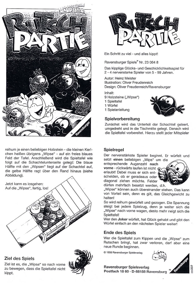 Rutsch Partie - Das spannende Geschicklichkeitsspiel von Ravensburger