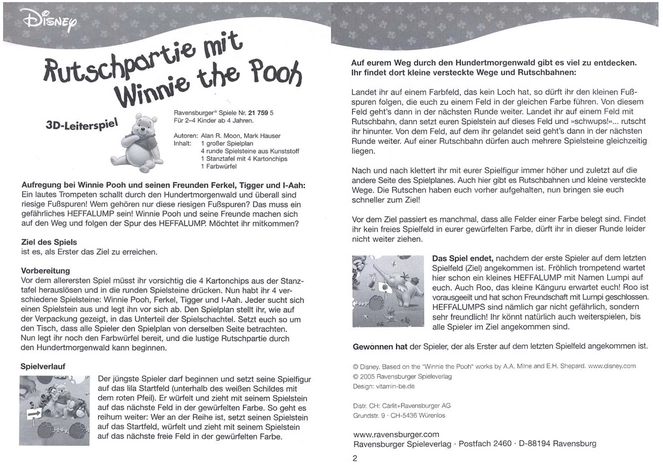 Rutschpartie mit Winnie the Pooh - Kinderspiel im Hundertmorgenwald