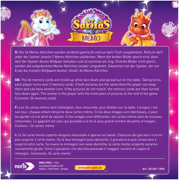 Safiras Memo - Gedächtnisspiel für Kinder