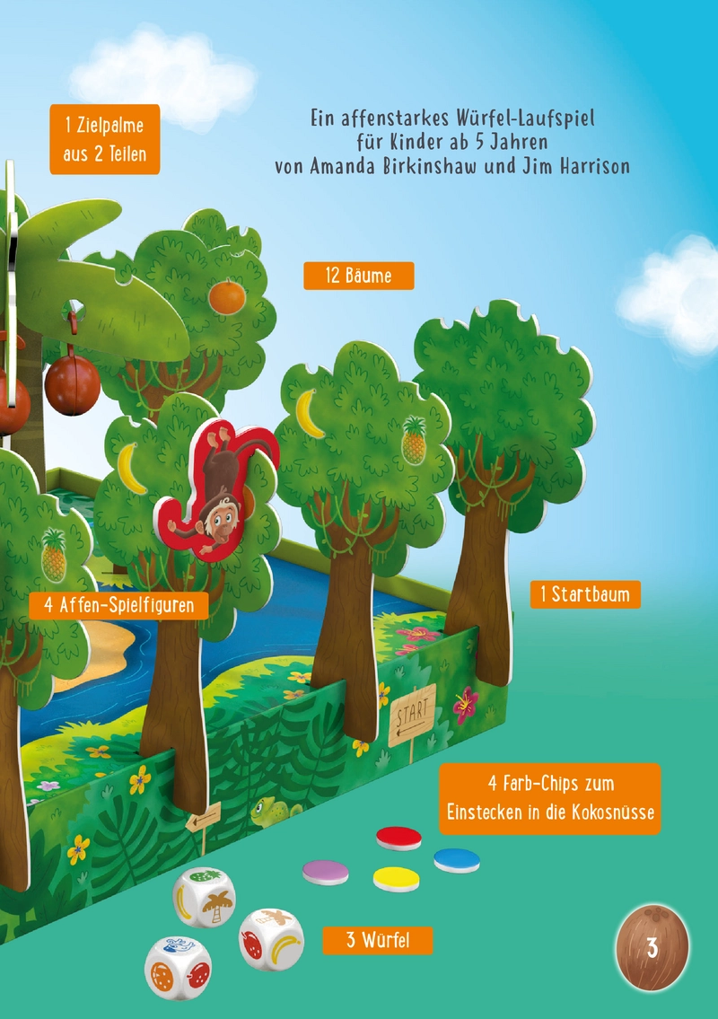 Schlaraffen Affen - Das spannende Würfelspiel für Kinder