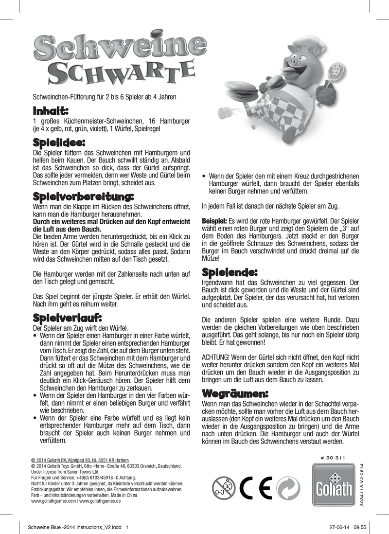 Schweine Schwarte - Das lustige Fütterungsspiel für Kinder