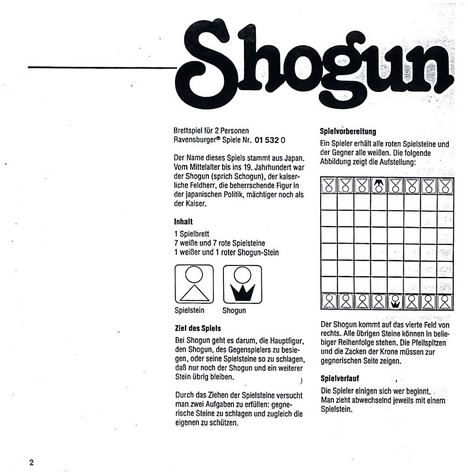 Shogun - Strategisches Brettspiel für Zwei