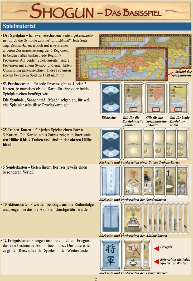 Shogun - Strategisches Brettspiel im Japan des 16. Jahrhunderts