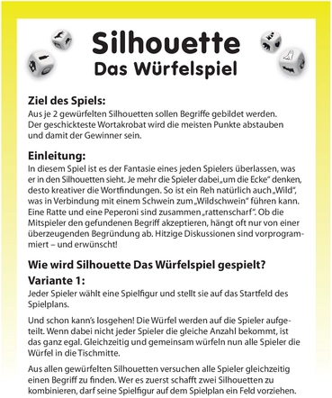 Silhouette - Das kreative Würfelspiel für gesellige Runden
