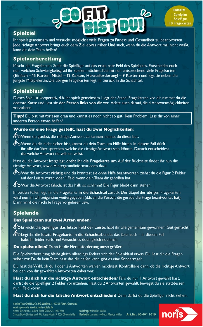 So fit bist du! - Kooperatives Fitnessspiel für die ganze Familie