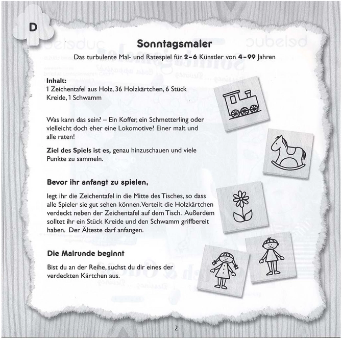 Sonntagsmaler - Kreatives Ratespiel für Kinder