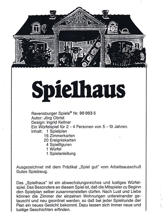 Spielhaus - Spannendes Würfelspiel für die ganze Familie