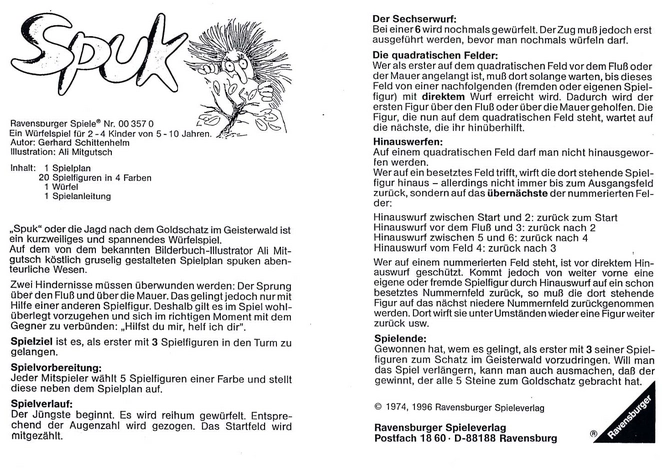 Spuk - Abenteuerliches Würfelspiel im Geisterwald für Kinder