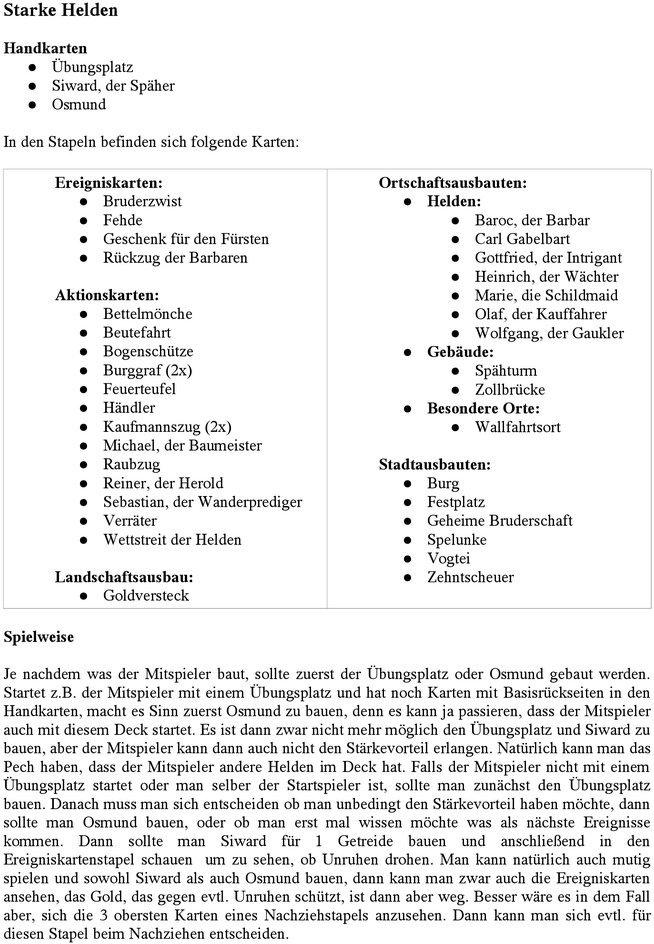 Starke Helden: Strategisches Brettspiel mit Aktionskarten