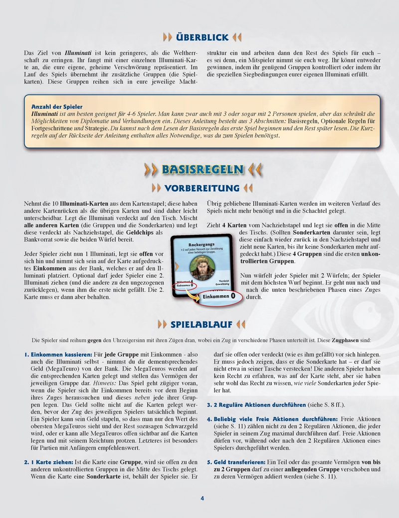 Steve Jacksons Illuminati Spielanleitung und Regeln