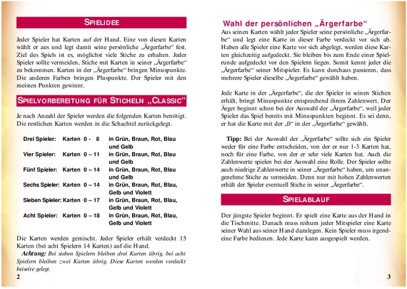 Sticheln - Ein spannendes Kartenspiel für 3-8 Spieler