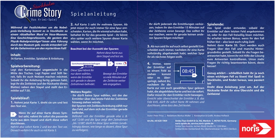 Stockholm Crime Story - Das Krimi-Spiel für spannende Ermittlungen