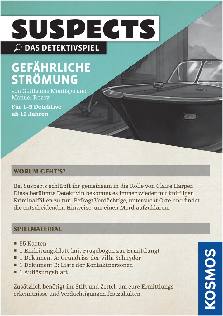 Suspects - Gefährliche Strömung: Das Detektivspiel für spannende Kriminalfälle