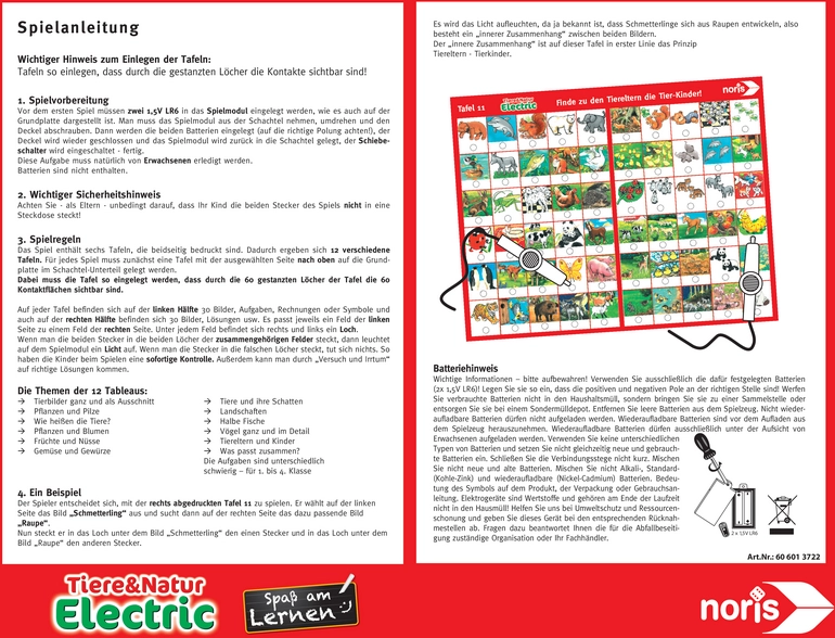 Tiere & Natur Electric - Lernspiel für Kinder