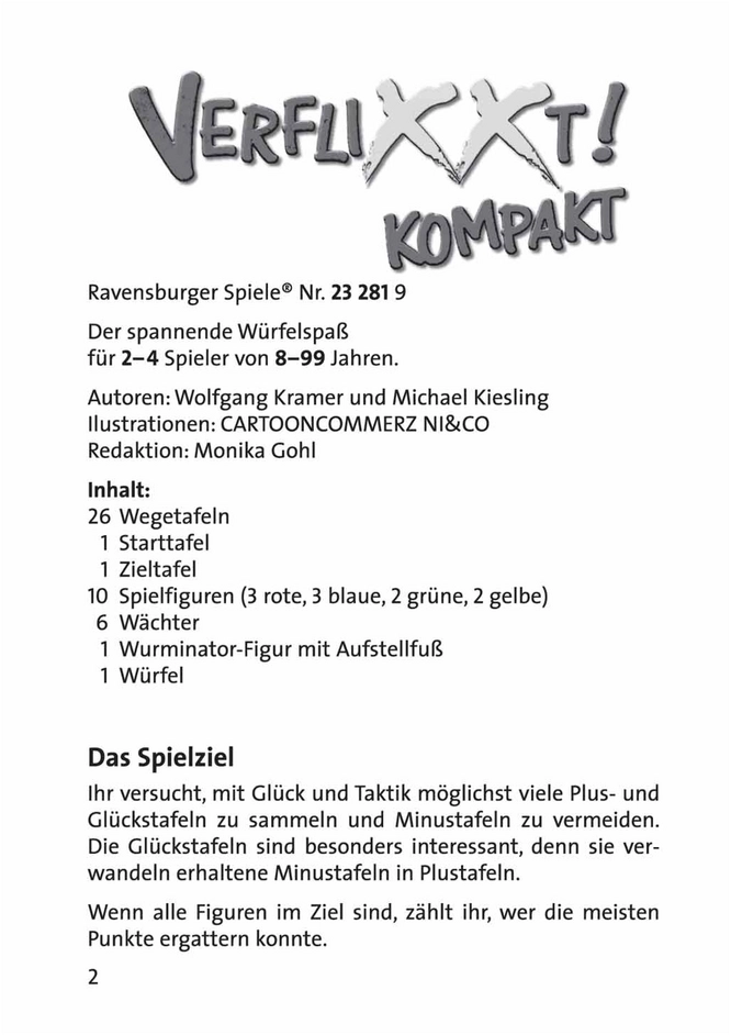 Verflixxt! Kompakt - Spannendes Würfelspiel für 2-4 Spieler