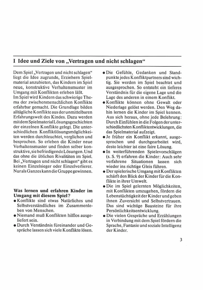 Vertragen und nicht schlagen - Ein Lernspiel für Kinder