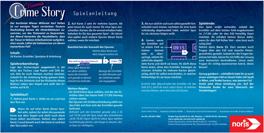 Vienna Crime Story - Spannendes Kartenspiel für Ermittler