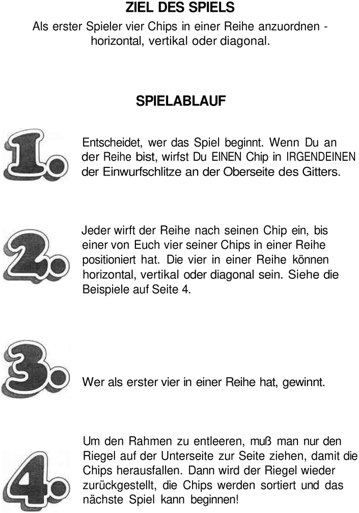 Vier gewinnt - Strategisches Gesellschaftsspiel für zwei Spieler