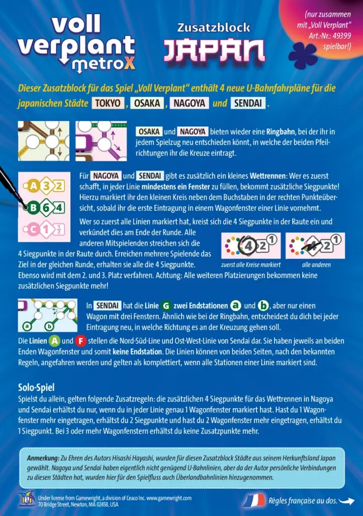 Voll Verplant: Japan - Zusatzmodul für das Spiel Voll Verplant