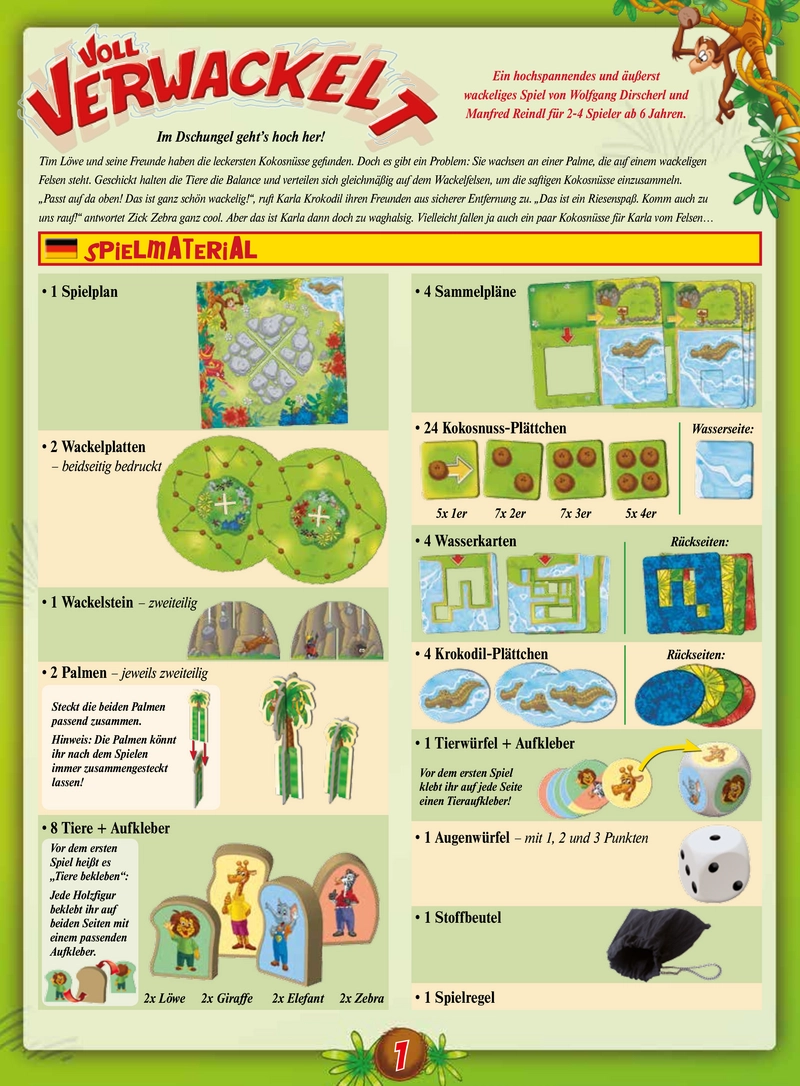 Voll Verwackelt - Geschicklichkeitsspiel für Kinder