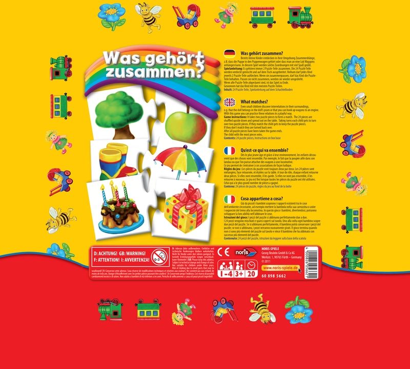 Was gehört zusammen? - Lernspiel für Kinder