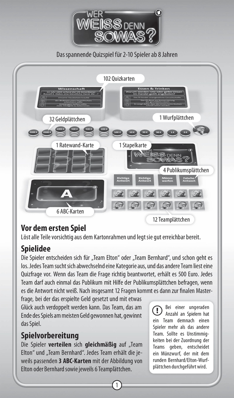 Wer weiß denn sowas? - Das spannende Quizspiel für die ganze Familie