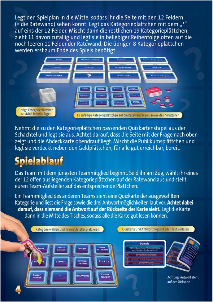 Wer weiss denn sowas? - 2. Edition Spielanleitung