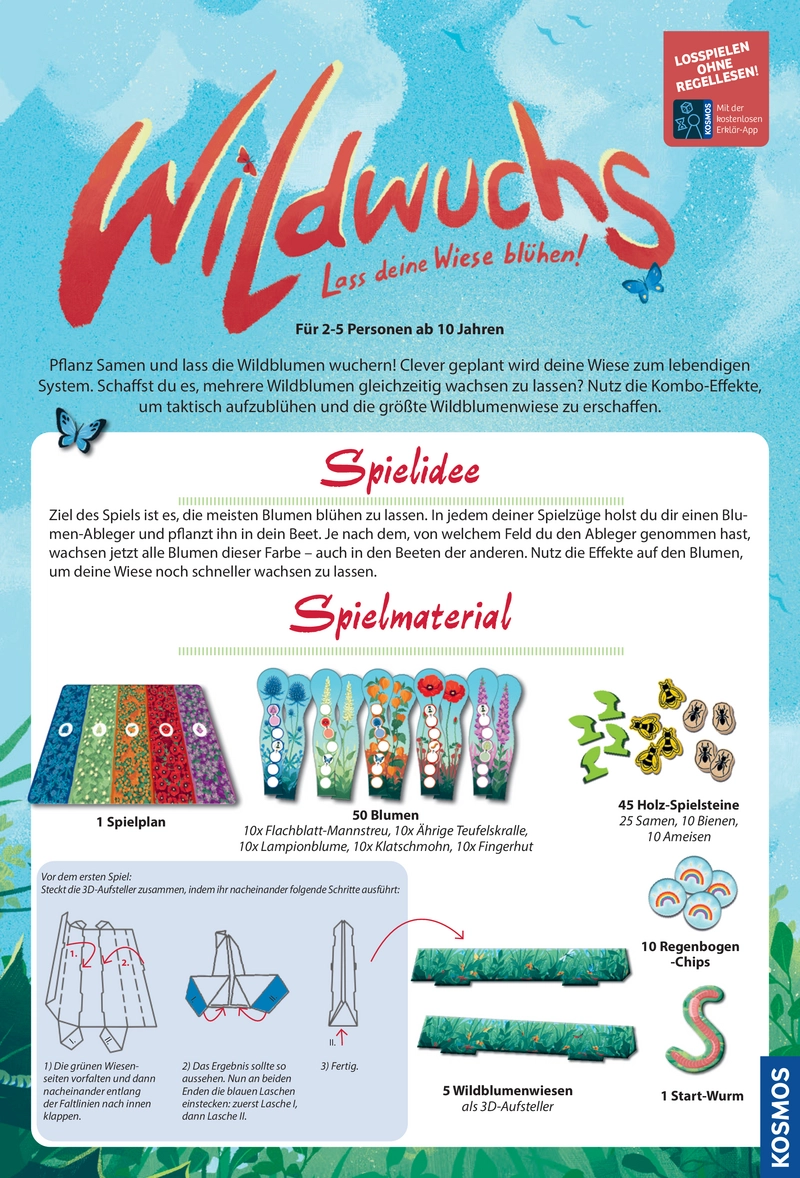 Wildwuchs - Lass deine Wiese blühen! Spielanleitung