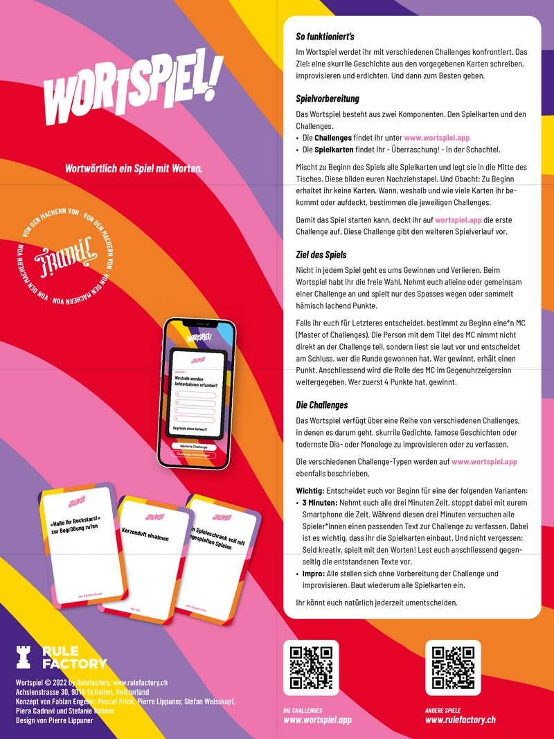 Wortspiel - Kreatives Partyspiel für Wortakrobaten