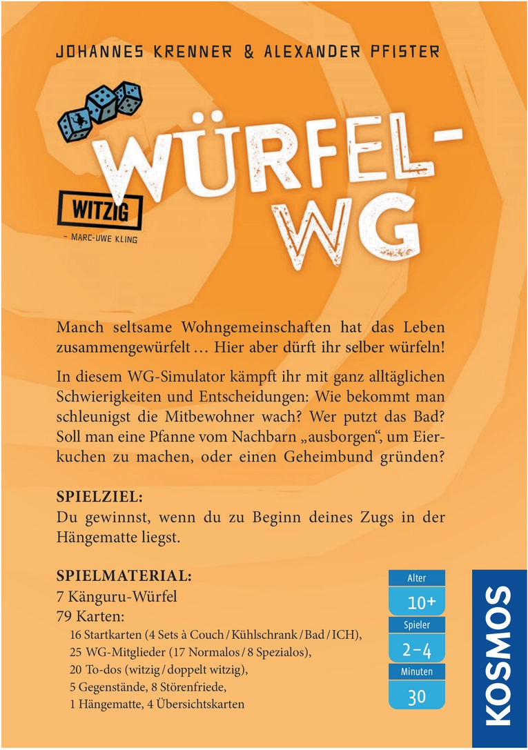 Würfel-WG - Gesellschaftsspiel für chaotische Wohngemeinschaften
