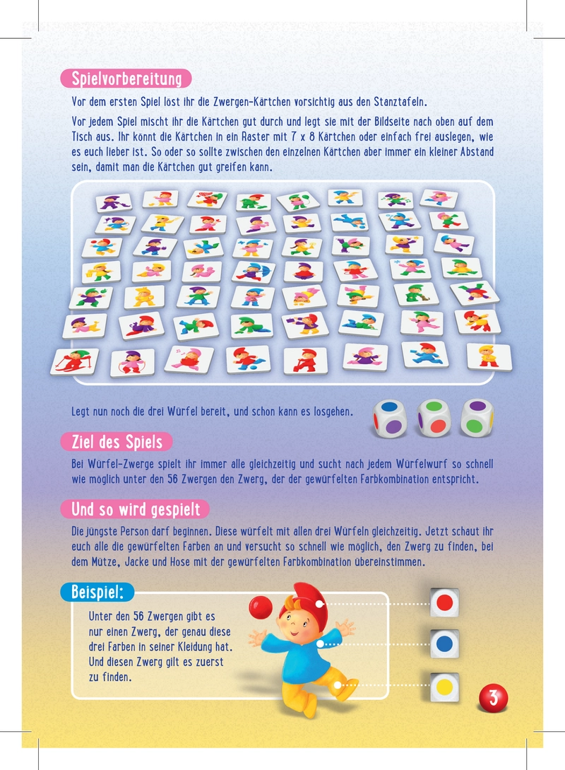 Würfel-Zwerge - Das kunterbunte Suchspiel für Kinder