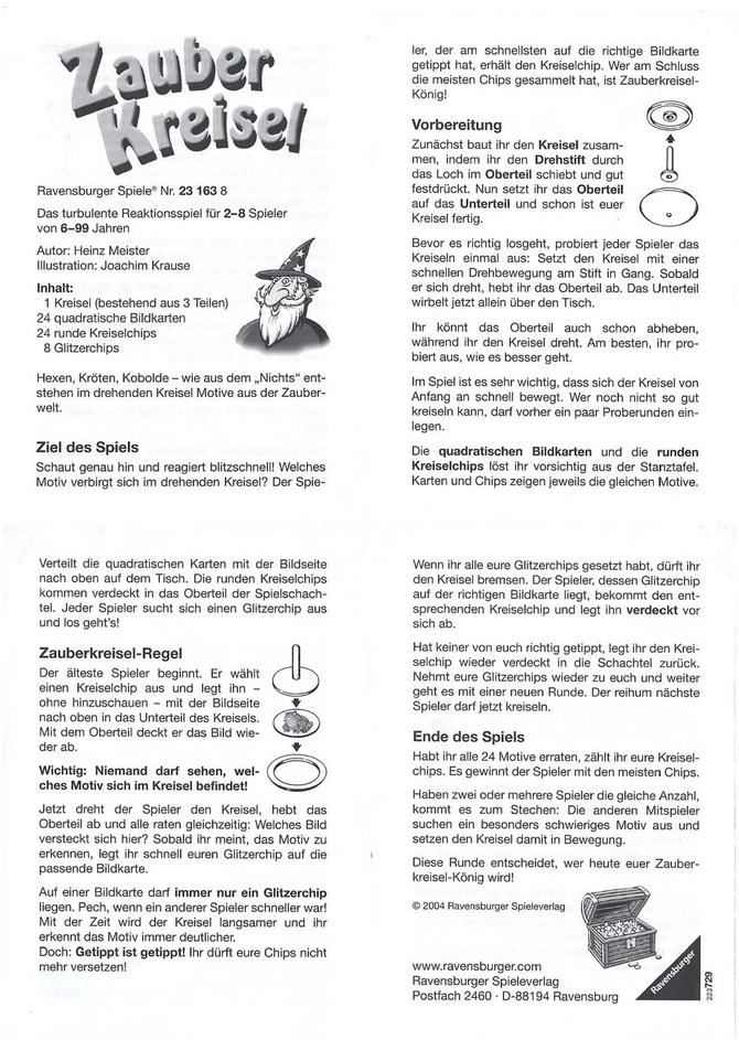 Zauber Kreisel - Spannendes Ratespiel für die ganze Familie