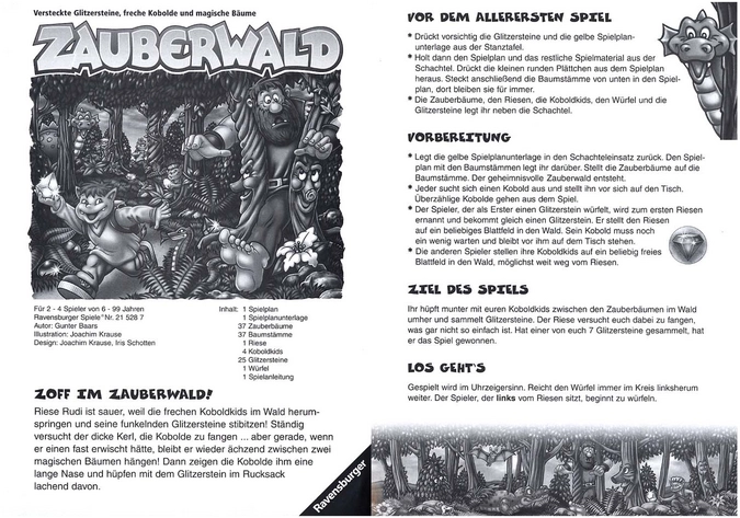 Zauberwald - Gesellschaftsspiel mit Kobolden und Glitzersteinen