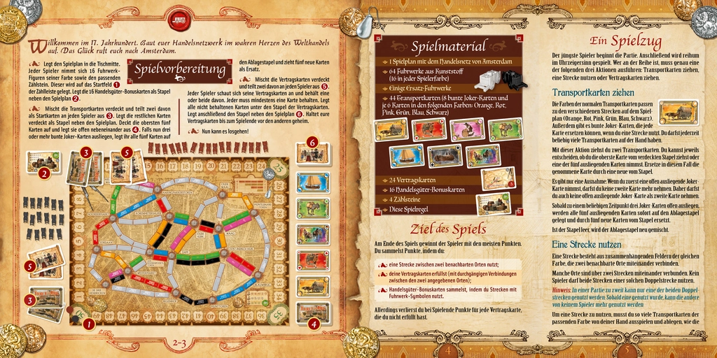 Zug um Zug Amsterdam Spielanleitung und Regeln