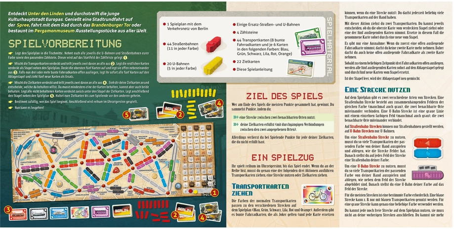 Zug um Zug: Berlin - Spielanleitung und Regeln